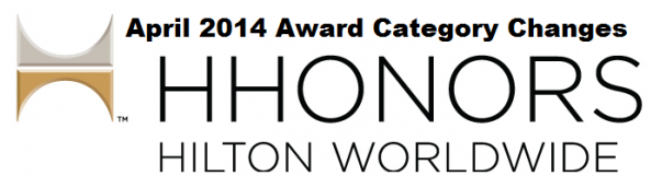 Hilton HHonors Award Category Changes 2014