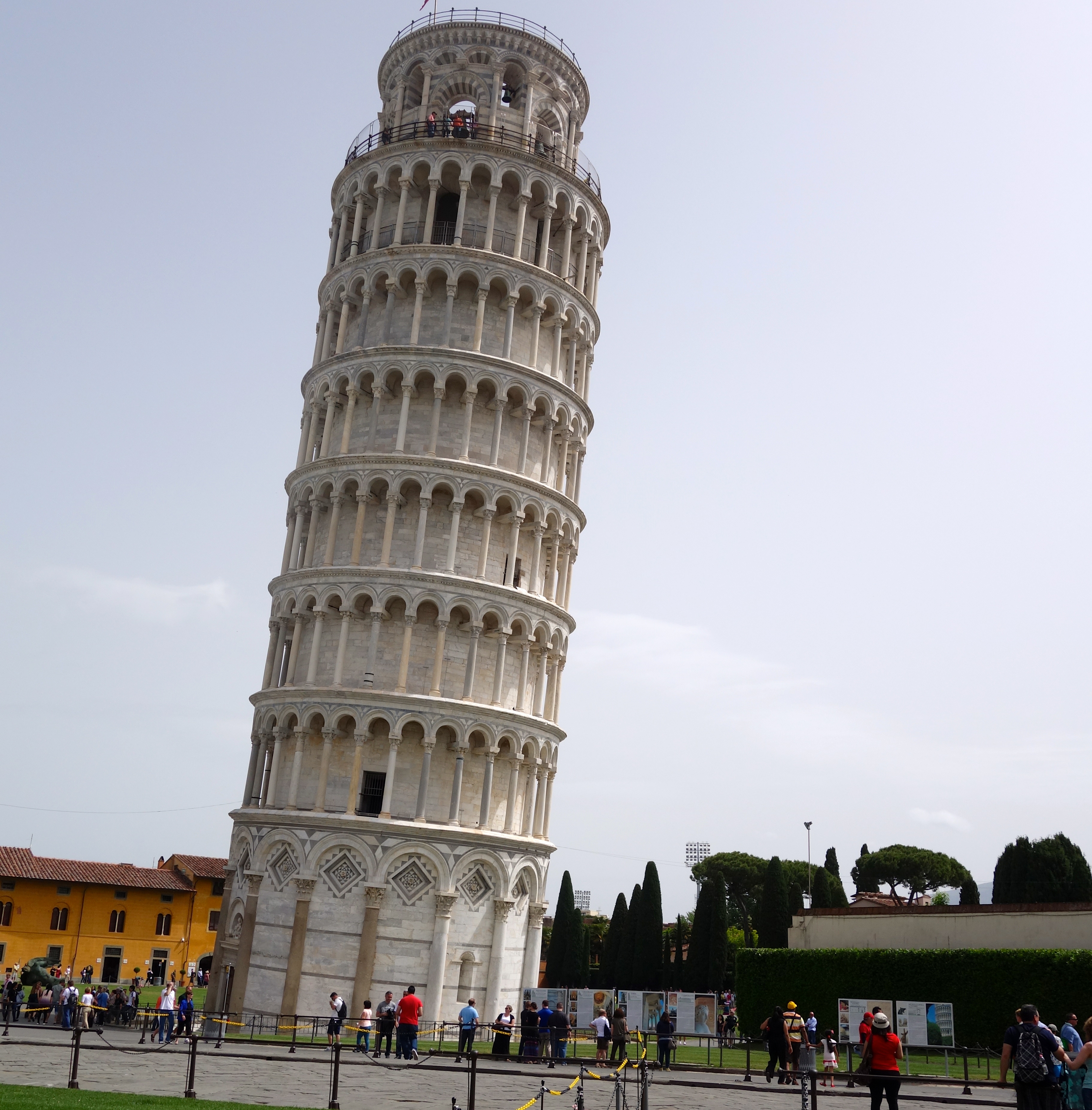 a leaning tower of pisa with Leaning Tower of Pisa in the background