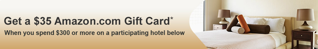 Hotels.com $35 Amazon Gift Card after $300 Hotel Booking