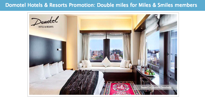 Double Miles & Smiles at Domotel Hotels Plus Free Massage?
