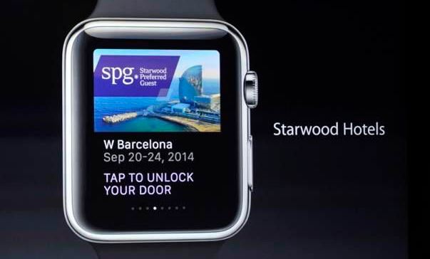 a smart watch with a screen showing a picture of a ship