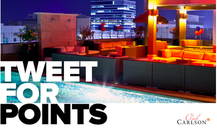Win Up To 70,000 Points with Club Carlson’s Weekly Twitter Giveaway