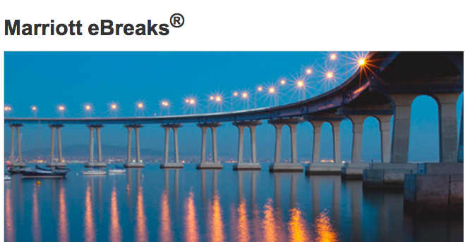 Marriott eBreaks for July 16 – July 19, 2015 at 20% Off