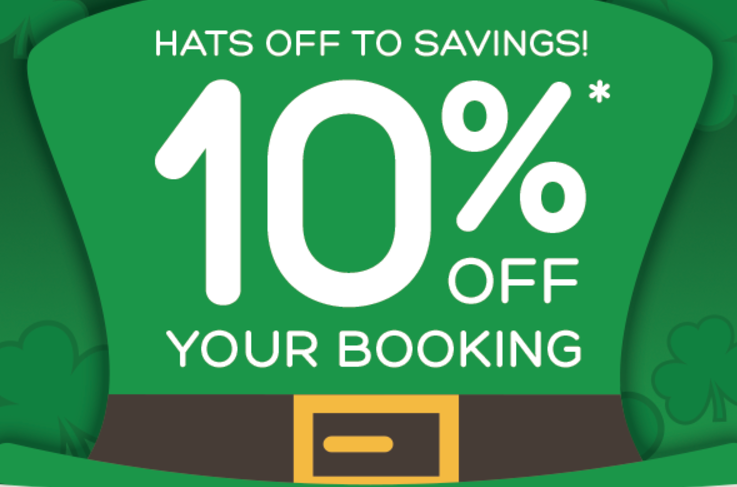 Flash St. Patrick’s Day Sale Coupon – Hotels.com 10% Off