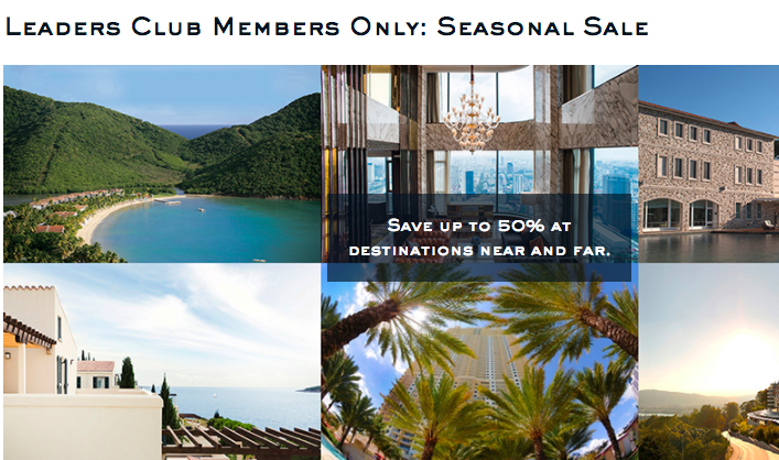 Leading Hotels of the World 50% Off Members Sale