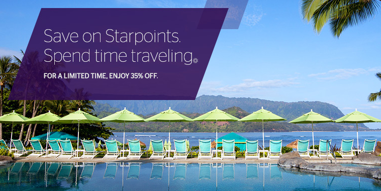 Promo: Purchase Starpoints for 35% Off