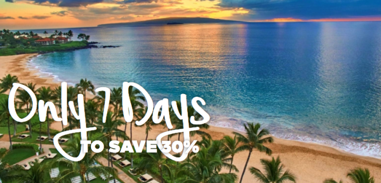 7 Day Sale – 30% Off Hilton Stays in Hawaii