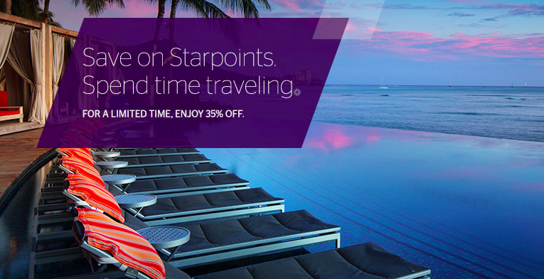 Purchase Starpoints at a 35% Discount