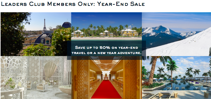 Leading Hotels of the World 50% Off End of Year Members Sale