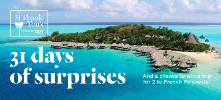 Le Club AccorHotels’ 31 Days of Surprises